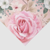 Papier Mousseline Joli Shabby Rose Chic Roses & Eucalyptus (Détail)