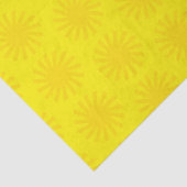 Papier Mousseline Joli soleil jaune motif moderne plaisir lumineux (Détail)