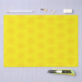 Papier Mousseline Joli soleil jaune motif moderne plaisir lumineux (Artisanat)