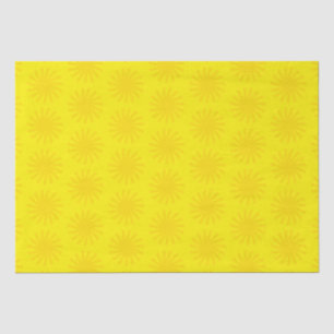 Papier Mousseline Joli soleil jaune motif moderne plaisir lumineux