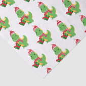 Papier Mousseline Joli T-Rex Noël (Détail)