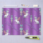 Papier Mousseline Joli violet magique Noël Unicorne (Artisanat)