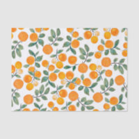 Jolie aquarelle Orange Citrus Motif botanique