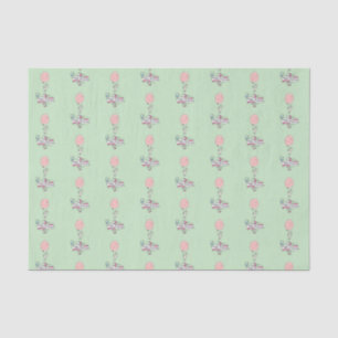 Papier Mousseline Jolie Bunny tenant un ballon Joyeux anniversaire