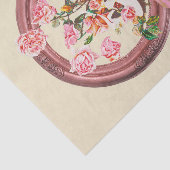 Papier Mousseline Jolie classique fille rose rococo chaussure à nœud (Détail)