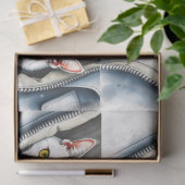 Papier Mousseline Jolie collection de chats d'aquarelle moderne (Cadeau)