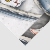 Papier Mousseline Jolie collection de chats d'aquarelle moderne (Détail)