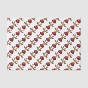 Papier Mousseline Jolie conception de Noël Rudolf-Rouge Nez-Plume-Ce