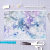 Papier Mousseline Jolie conception Lavendar et Blue Bokeh (Artisanat)