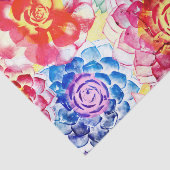 Papier Mousseline Jolie couleur Plante Motif Succulent (Détail)