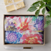 Papier Mousseline Jolie couleur Plante Motif Succulent (Cadeau)