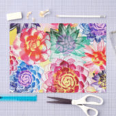 Papier Mousseline Jolie couleur Plante Motif Succulent (Artisanat)