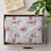 Papier Mousseline Jolie couleur rose Fleur de cerisier (Cadeau)