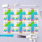 PAPIER MOUSSELINE JOLIE COUVERTURE DE COURSE ISAIAH 41:10 CONCEPTION (Artisanat)