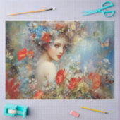 Papier Mousseline Jolie Dame (Artisanat)