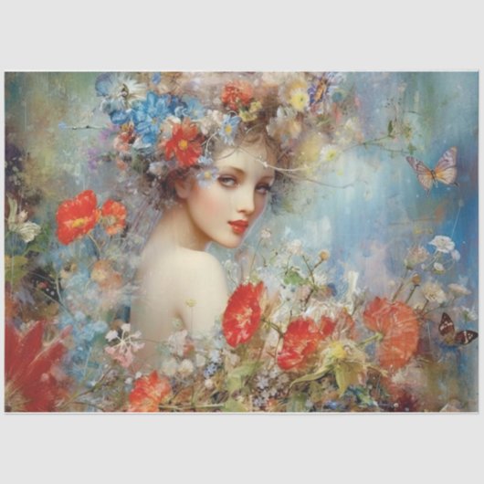 Papier Mousseline Jolie Dame (Recto)