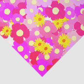 Papier Mousseline Jolie douche à fleurs rose (Détail)