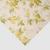 Papier Mousseline Jolie ferme jaune d'or Floral (Détail)