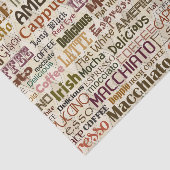 Papier Mousseline Jolie fête des mots café (Détail)