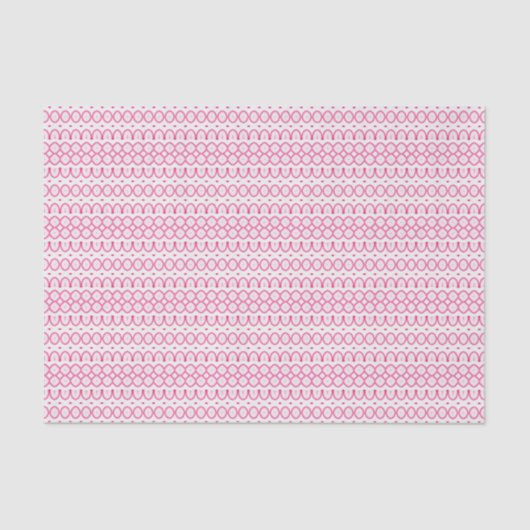 Papier Mousseline Jolie fille Joli Motif rose blanc (Recto)
