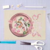 Papier Mousseline Jolie Fille Rose Classique Rococo Chaussure Arc-en (Artisanat)