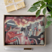 Papier Mousseline Jolie fille Vintage des années 1950 (Cadeau)