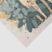 Papier Mousseline Jolie girafe fleurie (Détail)