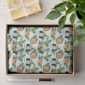 Papier Mousseline Jolie Jungle Safari Lion Tiger Elephant Cadeau (Cadeau)