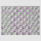 Papier Mousseline Jolie Lavande Hydrangeas & Eucalyptus (Recto)