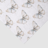 Papier Mousseline Jolie Mariage Papillon Blanc Shower (Détail)