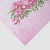 Papier Mousseline Jolie Orchidées rose Floral (Détail)