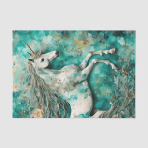 Papier Mousseline Jolie page de découpage Unicorne