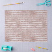 Papier Mousseline Jolie Parties scintillant rose pâle rayures (Artisanat)