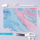 Papier Mousseline Jolie peinture coulée pastel (Artisanat)