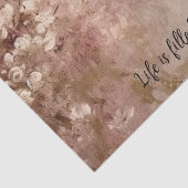 Papier Mousseline Jolie peinture or Rose Floral (Détail)