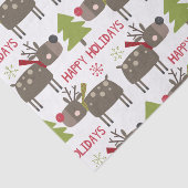 Papier Mousseline Jolie Reindeer Noël Joyeuses Vacances Rustiques (Détail)