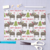 Papier Mousseline Jolie Reindeer Noël Joyeuses Vacances Rustiques (Artisanat)