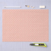 Papier Mousseline Jolie Rose Pâle à Points (Artisanat)
