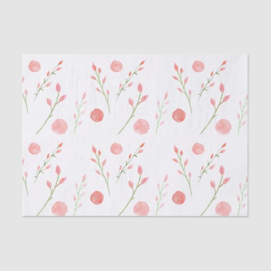 Papier Mousseline Jolie rose Roses Aquarelle Floral (Recto)