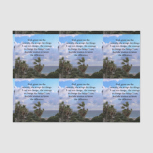 PAPIER MOUSSELINE JOLIE SÉRÉNITÉ PRIÈRE PALMIER ARBRE PHOTO CONCEPTI