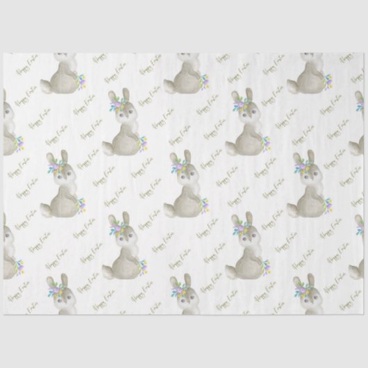 Papier Mousseline Jolie Série Bunny Pâques Design 5 (Recto)