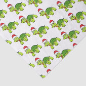 Papier Mousseline Jolie tortue en chapeau de Père Noël (Détail)