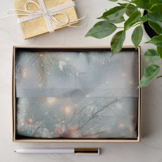 Papier Mousseline Jolie Vacances Fox Famille de Noël artisanat Décou (Cadeau)