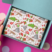 Papier Mousseline Jolie Whimsical Snowman Noël Fêtes Moderne