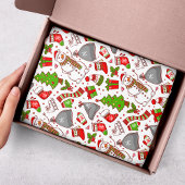 Papier Mousseline Jolie Whimsical Snowman Noël Fêtes Moderne