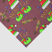 Papier Mousseline Jolies elfes de Noël (Détail)