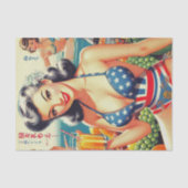 Papier Mousseline Jolies filles orientales Vintages (Recto)