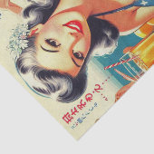 Papier Mousseline Jolies filles orientales Vintages (Détail)