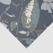 Papier Mousseline Jolies fleurs bleues de Clematis florales (Détail)