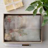 Papier Mousseline Jolies fleurs d'hiver et baies Noël (Cadeau)